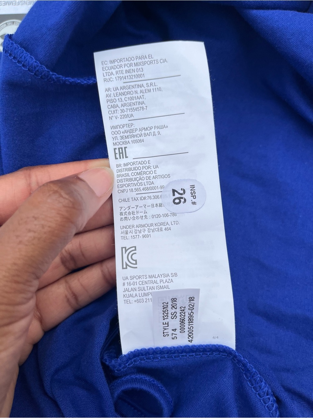 NWT Under Armour Strappy Cami Workout Tank Top Royal Blue Heat Gear 1325102 - Picture 8 of 9
